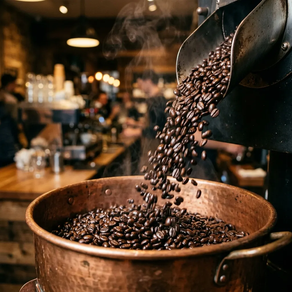 Fresh Coffee Roasting Beans